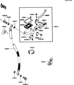 EX250 Главный тормозной цилиндр