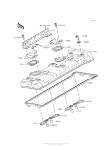 ZX1400 Крышка головки цилиндров