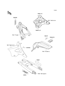KX125 Лейбл предостережения