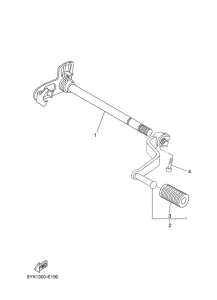 MT03 Вал переключения