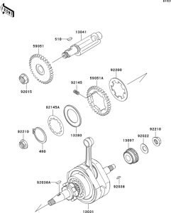 BN125 Коленвал