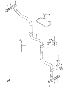 AN250 Передние тормозные трубки