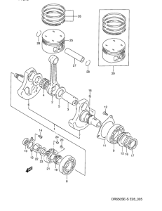 DR650 Вал коленчатый