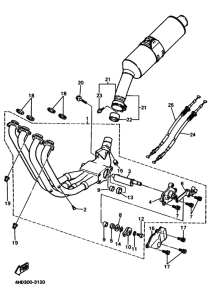 YZF750SP YZF750SPF Выхлоп