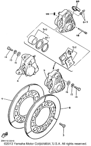 XVZ12TDK Передний суппорт
