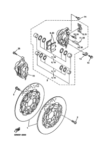 FZS600 Передний суппорт