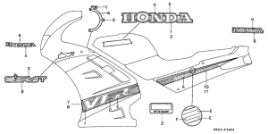 VFR750F Stripe / mark