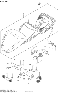 VL1500B Rear Combination Lamp (Vl1500Bl4 E03)