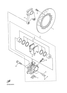 YZF-R1 Hinterrad bremssattel