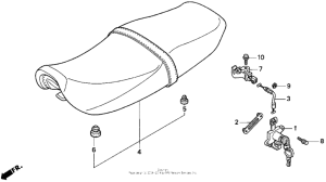 CB250 Сиденье