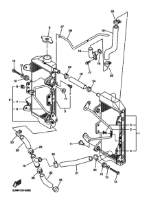 WR250F Radiator & hose