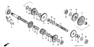 VT1100C Трансмиссия