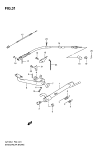 GZ125 Подножки