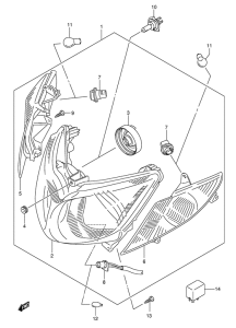 AN400 Front combination lamp