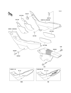 KLE250 Боковые обтекатели