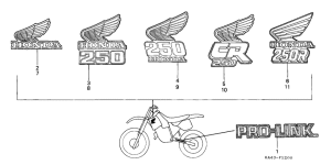 CR250R Label read the manual