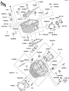 VN800 Головка цилиндров