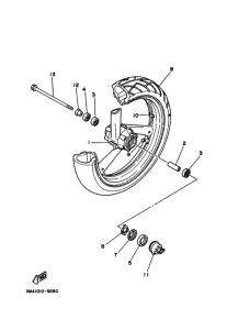 TZR250 ﾌﾛﾝﾄﾎｲｰﾙ