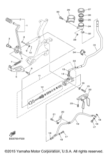 XVS950CR Задний торм цилиндр