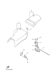 YZF-R1 Сиденье