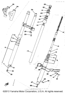 DT175C Передняя вилка