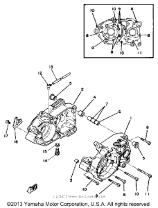 DT175H Картер двигателя