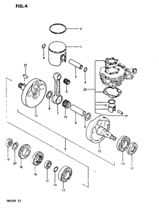 RM250 Вал коленчатый