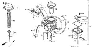 XBR500 Carburetor assy