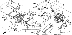 VTR1000F Carburetor assy