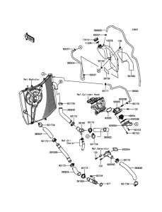 ZX1000 Патрубки охлаждения