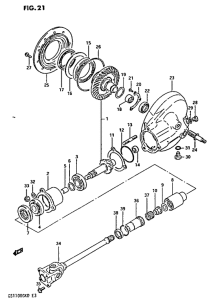 GS1100 Карданный вал