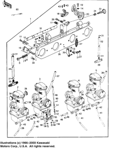 KZ1000 Carburetor assy
