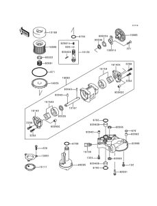 ZG1000 Насос масляный  / фильтр масляный