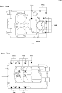 ER500 Болты крепления картера