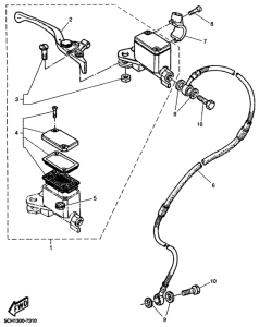 TT600R Главный тормозной цилиндр