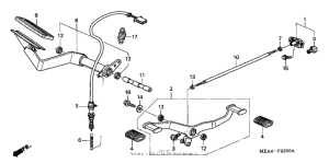 VTX1300S Педали