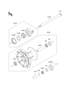 KLE500 Переднее колесо