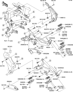 EX650 Подножки