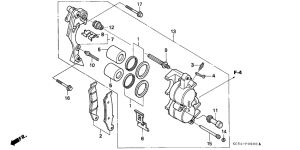 XR250R Передний суппорт