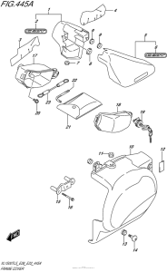 VL1500T Обтекатель рамы