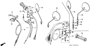 C50 Handle lever / switch / cable