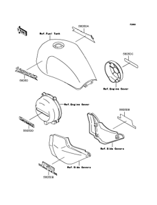 ZR750 Наклейки