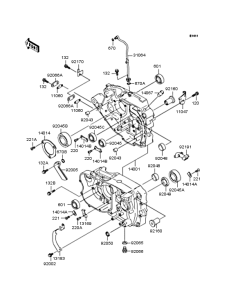 BJ250 Картер двигателя