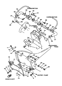 TDM850 Патрубок системы охлаждения