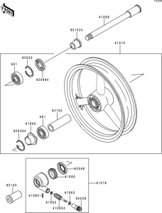 ZR750 Переднее колесо