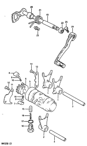 RM125 Переключение передач