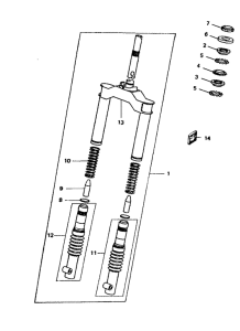 CW50 Передняя вилка