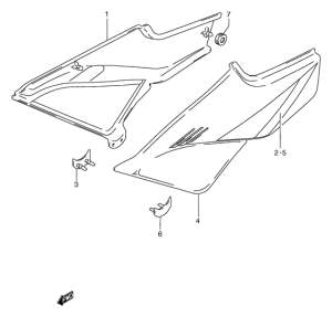 RG50 Обтекатель задний