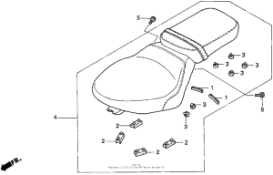 VT600CD2 Сиденье