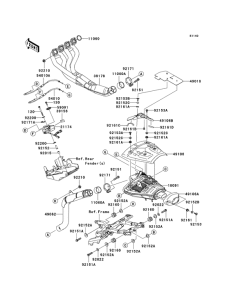 ZX600 Muffler comp